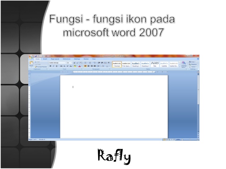 fungsi icon pada microsoft word
